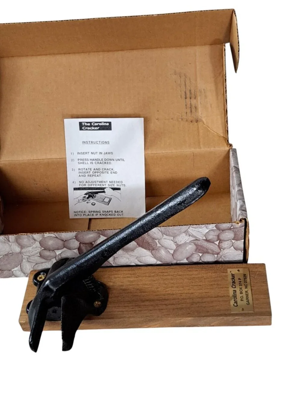The Carolina Cracker Cast Iron Nut Cracker with Box